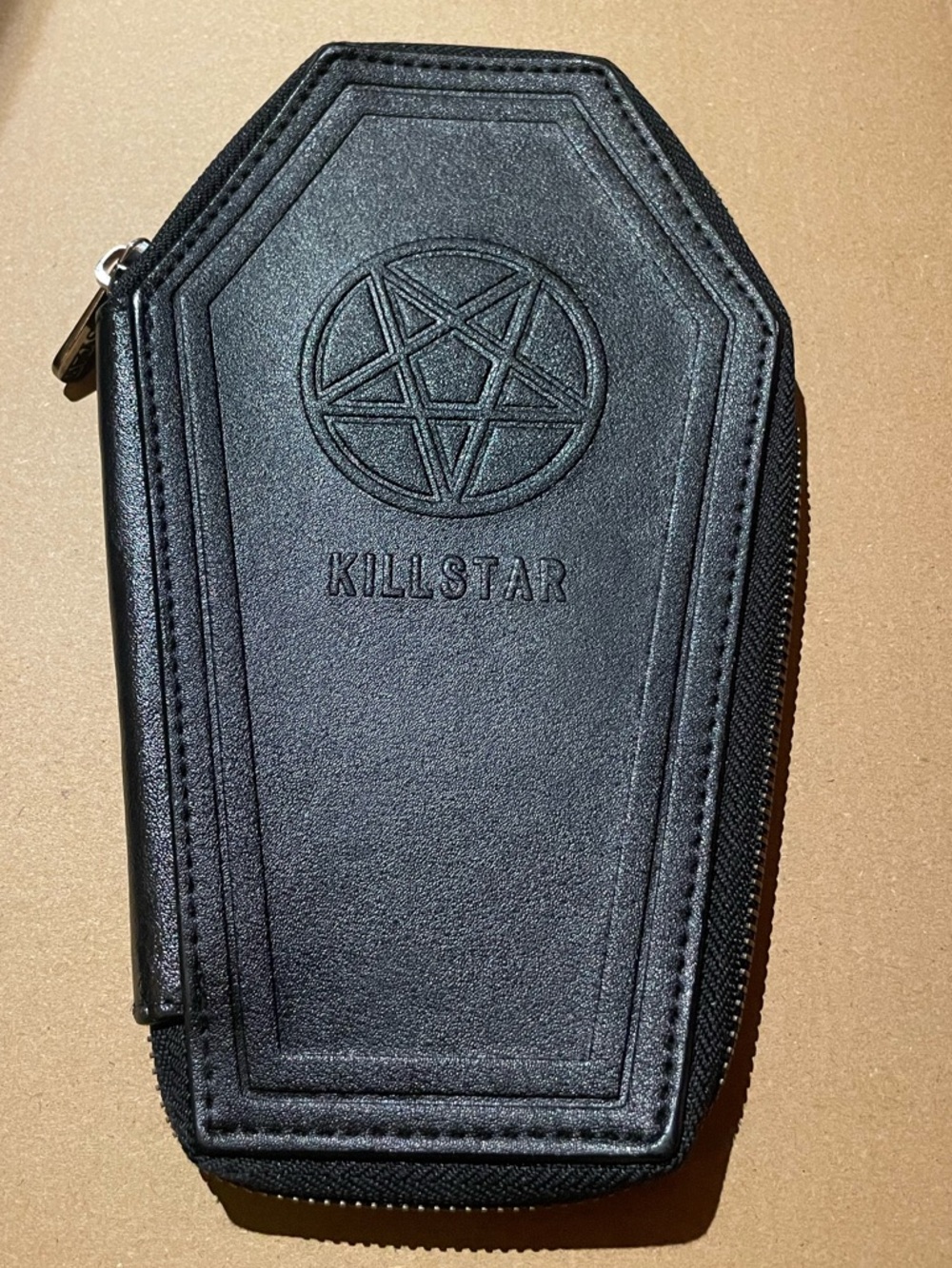 Killstar Black Coffin Zip Wallet